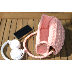 sac crochet chamallow